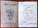 Legitymacja nr 2914 odznaki pami�tkowej 61 pu�ku piechoty wydana strz. Edmundowi ��cznemu w dniu 6 lipca 1932 r. (dok. ze zb. rodzinnych).