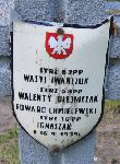Ignaszak, upami�tniony na imiennej tablicy epitafijnej na kwaterze wojennej na cmentarzu rzymskokatolickim w Rybnie. Stan z 2005r.