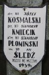 �led�, upami�tniony na imiennej tablicy epitafijnej w obr�bie kwatery wojennej na cmentarzu parafialnym w Juliopolu.