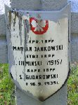 Marian Jankowski, upami�tniony na imiennej tablicy epitafijnej na kwaterze wojennej na cmentarzu rzymskokatolickim w Rybnie. Stan z 2005r.