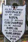Boles�aw Paw�owski upami�tniony na imiennej tabliczce epitafijnej na jednej z mogi� cmentarza wojennego w Radziwi�ce. Stan z dn. 25. 12. 2004 r. (fot. Marcin Prengowski).