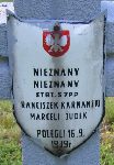 Franciszek Karma�ski (Karna�ski), upami�tniony na imiennej tablicy epitafijnej na kwaterze wojennej na cmentarzu rzymskokatolickim w Rybnie. Stan z 2005r.