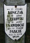 Adam Laskowski, upami�tniony na imiennej tablicy epitafijnej na wydzielonej kwaterze na cmentarzu rzymskokatolickim w Juliopolu.
