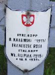 W�adys�aw Filipiak, upami�tniony na imiennej tablicy epitafijnej na kwaterze wojennej na cmentarzu rzymskokatolickim w Rybnie. Stan z 2005r.