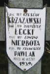 Edmund Nierborota (Nierbota), upami�tniony na imiennej tablicy epitafijnej na wydzielonej kwaterze na cmentarzu rzymskokatolickim w Juliopolu.