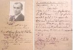 Powojenna ksi��eczka wojskowa z 1949 r. z opisem s�u�by w 5 pal.