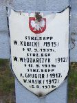 Antoni Grugier, upami�tniony na imiennej tablicy epitafijnej na kwaterze wojennej na cmentarzu rzymskokatolickim w Rybnie. Stan z 2005r.