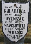 Jan Kulaberda, upami�tniony na imiennej tablicy epitafijnej na wydzielonej kwaterze na cmentarzu rzymskokatolickim w Juliopolu.