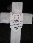 Leon Oczkowski, upami�tniony na imiennej tablicy epitafijnej na cmentarzu wojennym w Sochaczewie - Trojanowie, Al. 600-lecia. Stan z 2005 r.