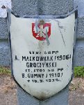 Groczy�ski, upami�tniony na imiennej tablicy epitafijnej na kwaterze wojennej na cmentarzu rzymskokatolickim w Rybnie. Stan z 2005r.