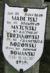 Kazimierz Trojanowski, upami�tniony na imiennej tablicy epitafijnej na wydzielonej kwaterze na cmentarzu rzymskokatolickim w Juliopolu.