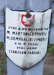 Stanis�aw �abecki, upami�tniony na imiennej tablicy epitafijnej na kwaterze wojennej na cmentarzu rzymskokatolickim w Rybnie. Stan z 2005r.