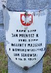 Franciszek Nowakowski, upami�tniony na imiennej tablicy epitafijnej na kwaterze wojennej na cmentarzu rzymskokatolickim w Rybnie. Stan z 2005r.
