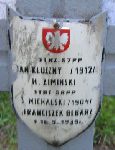 J�zef Michalski, upami�tniony na imiennej tablicy epitafijnej na kwaterze wojennej na cmentarzu rzymskokatolickim w Rybnie. Stan z 2005r.