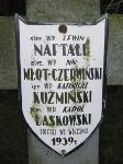 Lewin Naftali, upami�tniony na imiennej tablicy epitafijnej na wydzielonej kwaterze na cmentarzu rzymskokatolickim w Juliopolu.