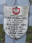 Stanis�aw W�odarczyk, upami�tniony na imiennej tablicy epitafijnej na kwaterze wojennej na cmentarzu rzymskokatolickim w Rybnie. Stan z 2005r.