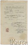 Awers �wiadectwa dojrza�o�ci Tadeusza W�adys�awa Redycha uzyskanego dn. 23 maja 1929 r. w II Pa�stwowym Gimnazjum we Lwowie (zbiory Archiwum Fotografii O�rodka KARTA, Pogotowie Archiwalne , sygn. OK_02915776a [udost�pni�a El�bieta S�awikowska], http://foto.karta.org.pl/fotokarta/OK_029176a.jpg.php).