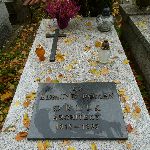 Gr�b Edmunda Romana Orlika na cmentarzu rzymskokatolickim pw. �w. J�zefa przy ul. Ogrodowej w �odzi. Stan z dn. 16. 10. 2015 r. (fot. Miros�aw Malinowski).