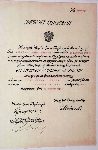 Patent oficerski Floriana Jernasa wystawiony dn. 22 wrze�nia 1938 r. (dok. ze zb. rodzinnych).