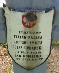 Jan Podle�nik, upami�tniony na imiennej tablicy epitafijnej na kwaterze wojennej na cmentarzu rzymskokatolickim w Rybnie. Stan z 2005r.