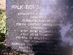 Pp�k. Bohdan Stanis�aw So�tys upami�tniony na imiennej tablicy epitafijnej na jednej z mogi� zbiorowych kwatery wojennej na cmentarzu parafialnym w Bielawach. Stan z dn. 11 sierpnia 2012 r. (fot. B�a�ej Kucharski).