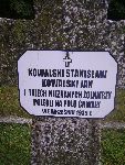 Jan Kowalski upami�tniony na imiennej tablicy epitafijnej na mogile zbiorowej na cm. wojennym w Rydwanie. Stan z dn. 31.08.2012 r. (fot. B�a�ej Kucharski).
