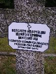 Jan Nakielski upami�tniony na imiennej tablicy epitafijnej na mogile zbiorowej na cm. wojennym w Rydwanie. Stan z dn. 31.08.2012 r. (fot. B�a�ej Kucharski).