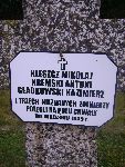 Miko�aj Kleszcz upami�tniony na imiennej tablicy epitafijnej na mogile zbiorowej na cm. wojennym w Rydwanie. Stan z dn. 31.08.2012 r. (fot. B�a�ej Kucharski).