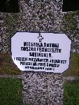 Antoni Miesza�a upami�tniony na imiennej tablicy epitafijnej na mogile zbiorowej na cm. wojennym w Rydwanie. Stan z dn. 31.08.2012 r. (fot. B�a�ej Kucharski).