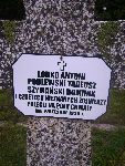 Antoni �obko upami�tniony na imiennej tablicy epitafijnej na mogile zbiorowej na cm. wojennym w Rydwanie. Stan z dn. 31.08.2012 r. (fot. B�a�ej Kucharski).