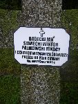 Ignacy Palkowski (Palikowski) upami�tniony na imiennej tablicy epitafijnej na mogile zbiorowej na cm. wojennym w Rydwanie. Stan z dn. 31.08.2012 r. (fot. B�a�ej Kucharski).
