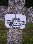 W�odzimierz Chobelnik upami�tniony na imiennej tablicy epitafijnej na mogile zbiorowej na cm. wojennym w Rydwanie. Stan z dn. 31.08.2012 r. (fot. B�a�ej Kucharski).
