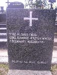 Strz. Alojzy Deja upami�tniony na imiennej tablicy epitafijnej na mogile zbiorowej w obr�bie kwatery wojennej �o�nierzy Wojska Polskiego na cm. parafii rzymskokatolickiej pw. �w. Macieja Aposto�a i �w. Ma�gorzaty w Bednarach. Stan z dn. 06.09.2012 r. (fot. B�a�ej Kucharski).
