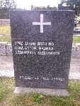 Strz. Antoni Brunka upami�tniony na imiennej tablicy epitafijnej na mogile zbiorowej w obr�bie kwatery wojennej �o�nierzy Wojska Polskiego na cm. parafii rzymskokatolickiej pw. �w. Macieja Aposto�a i �w. Ma�gorzaty w Bednarach. Stan z dn. 06.09.2012 r. (fot. B�a�ej Kucharski).
