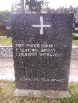 Strz. Leon Guzman upami�tniony na imiennej tablicy epitafijnej na mogile zbiorowej w obr�bie kwatery wojennej �o�nierzy Wojska Polskiego na cm. parafii rzymskokatolickiej pw. �w. Macieja Aposto�a i �w. Ma�gorzaty w Bednarach. Stan z dn. 06.09.2012 r. (fot. B�a�ej Kucharski).