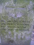 Strz. Andrzej Ocha�ek upami�tniony na imiennej tablicy epitafijnej na mogile zbiorowej na cm. wojennym w Kompinie. Stan z dn. 15.09.2012 r. (fot. B�a�ej Kucharski).