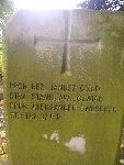 Strz. Stanis�aw J�wiak upami�tniony na imiennej steli nagrobnej wystawionej na jednej z mogi� zbiorowych cmentarza wojennego w Kompinie. Stan z dn. 15. 09. 2012 r. (fot. B�a�ej Kucharski).