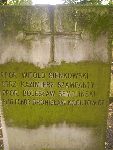 Ppor. Boles�aw Sempli�ski upami�tniony na imiennej tablicy epitafijnej na mogile zbiorowej na cm. wojennym w Kompinie. Stan z dn. 15.09.2012 r. (fot. B�a�ej Kucharski).
