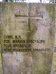 Strz. Franciszek Spramucho upami�tniony na imiennej tablicy epitafijnej na mogile zbiorowej na cm. wojennym w Kompinie. Stan z dn. 15.09.2012 r. (fot. B�a�ej Kucharski).

