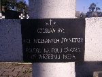 Kan. Czes�aw Ry� upami�tniony na imiennej tablicy epitafijnej na mogile zbiorowej w obr�bie kwatery wojennej �o�nierzy Wojska Polskiego na cm. parafii rzymskokatolickiej pw. �w. Wawrzy�ca w Kocierzewie P�d. Stan z dn. 22.09.2012 r. (fot. B�a�ej Kucharski).