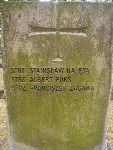 Strz. Franciszek Zagawa upami�tniony na imiennej tablicy epitafijnej na mogile zbiorowej na cm. wojennym w Kompinie. Stan z dn. 15.09.2012 r. (fot. B�a�ej Kucharski).