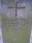 Strz. Wac�aw �nity�ski (�niaty�ski) upami�tniony na imiennej tablicy epitafijnej na mogile zbiorowej na cm. wojennym w Kompinie. Stan z dn. 15.09.2012 r. (fot. B�a�ej Kucharski).
