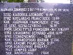 Kan. Maciejewski upami�tniony na zbiorczej imiennej tablicy epitafijnej z nazwiskami �o�nierzy zidentyfikowanych po 1991 r. w obr�bie kwatery wojennej na cmentarzu parafialnym w Kocierzewie Po�udniowym. Stan z dn. 22. 09. 2012 r. (fot. B�a�ej Kucharski).