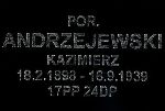 Projekt tabliczki epitafijnej z dokumentacji odnowienia mogi� �o�nierskich w 2003r. na cmentarzu wojskowym w Kiernozi