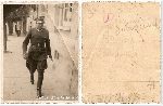 Por. Bronis�aw Sa�uda jeszcze w randze ppor., na ulicy w �owiczu. Fotografia ze zbior�w rodzinnych.