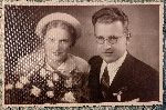 Izydor Delewski z �on�, Stefani� Gertrud� z Nory�kiewicz�w (fot. ze zb. rodzinnych).
