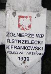 Roman Strzelecki, upami�tniony na imiennej tablicy epitafijnej na cmentarzu wojennym w Sochaczewie - Trojanowie, Al. 600-lecia. Stan z 2005 r.