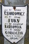 Tadeusz G�ralczyk, upami�tniony na imiennej tablicy epitafijnej w obr�bie kwatery wojennej na cmentarzu parafialnym w Juliopolu.