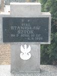 Strz. Stanis�aw Sztok upami�tniony na imiennej tablicy epitafijnej na mogile zbiorowej w obr�bie kwatery wojennej �o�nierzy Wojska Polskiego na cmentarzu parafialnym w Woli Cyrusowej. Stan z dn. 21.09.2013r. (fot. B�a�ej Kucharski).