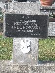 Strz. Boles�aw Jakubowski upami�tniony na tablicy na mogile zbiorowej w obr�bie kwatery wojennej �o�nierzy Wojska Polskiego na cmentarzu parafialnym w Dmosinie.                    Stan z dn. 19.10.2013r. (fot. B�a�ej Kucharski).